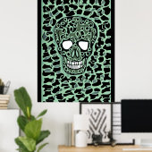 Affiche avec motif de crâne (Bureau à domicile)