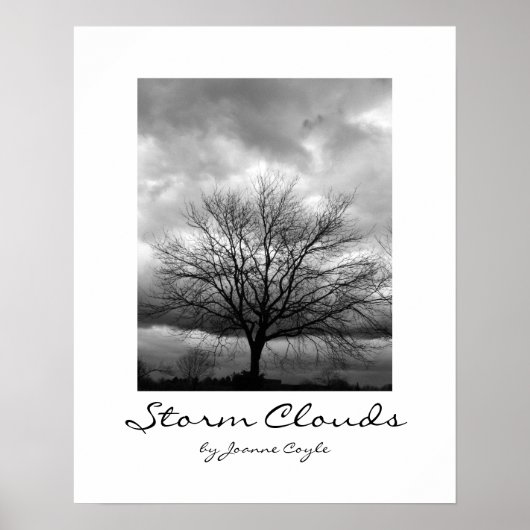 AFFICHE avec option de mise à niveau 'Storm Clouds (Devant)