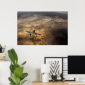 Affiche avion (Bureau à domicile)