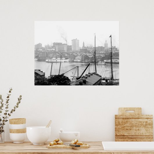 Affiche Baltimore Maryland 1903 (Cuisine)