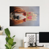 Affiche Basset Hound King (Bureau à domicile)
