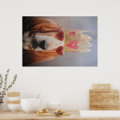 Affiche Basset Hound King (Cuisine)