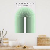 Affiche Bauhaus Vert Sauge (Cuisine)