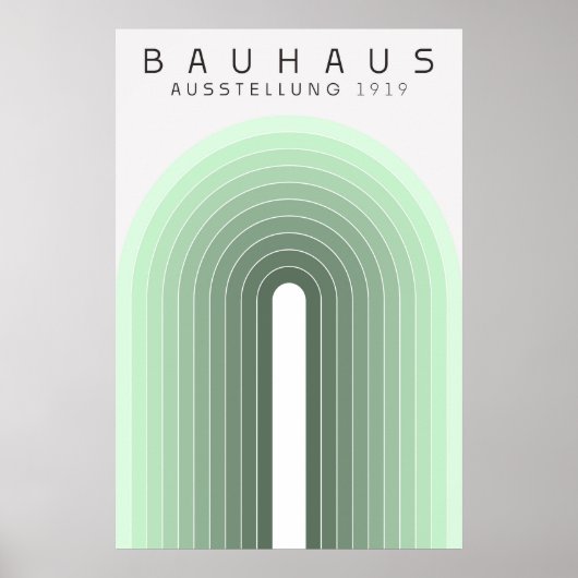 Affiche Bauhaus Vert Sauge (Devant)