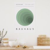 Affiche Bauhaus Vert Sauge (Cuisine)