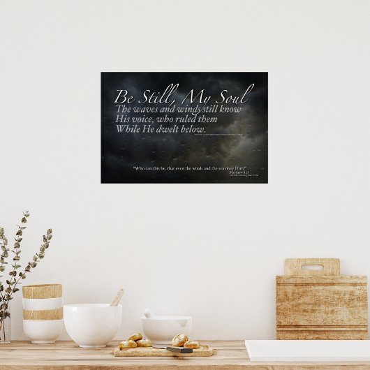 Affiche "Be Still My Soul" (Cuisine)