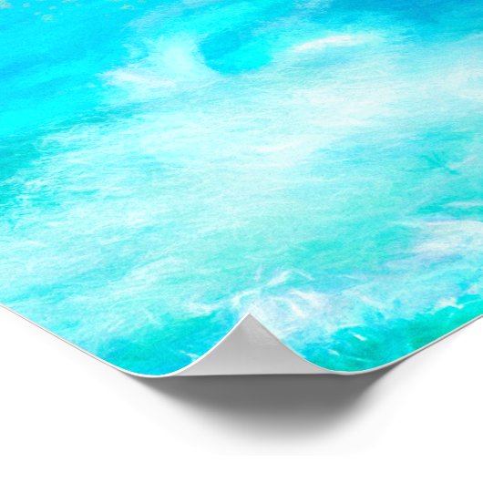 Affiche BEACH SUNSET Oiseaux du Paradis (Coin)