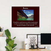 Affiche Beauté de la nature (Bureau à domicile)