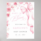 Affiche Bébé en Fleur | Option numérique disponibl (Devant)
