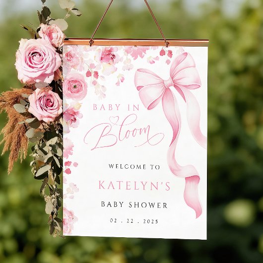 Affiche Bébé en Fleur | Option numérique disponibl