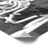 Affiche bébé spaghetti drôle, Cuisine des pâtes (Coin)