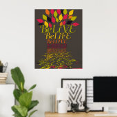 Affiche BeLiVE BeLiFE BeLOVE (Bureau à domicile)