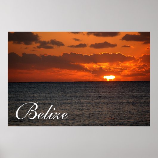 Affiche Belize Sunrise2 (Devant)