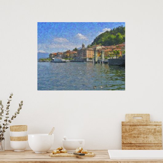 Affiche Bellagio, Lac de Côme (Cuisine)