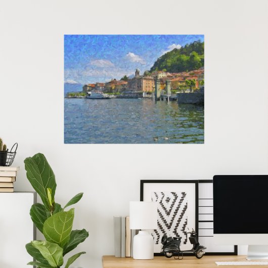 Affiche Bellagio, Lac de Côme (Bureau à domicile)