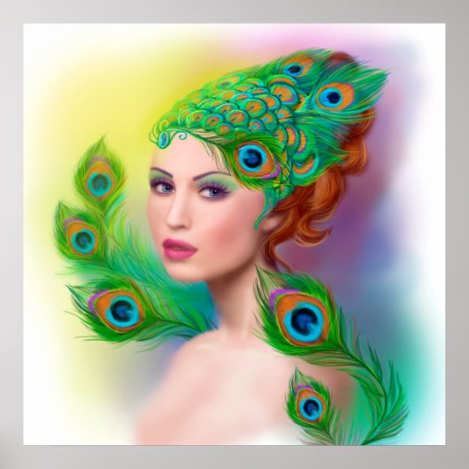 affiche Belle Ressort mode femme Peacock (Devant)