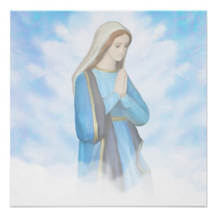 Affiche bénie de Vierge Marie