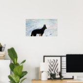 Affiche berger allemande (Bureau à domicile)