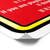 Affiche berger allemande (Coin)