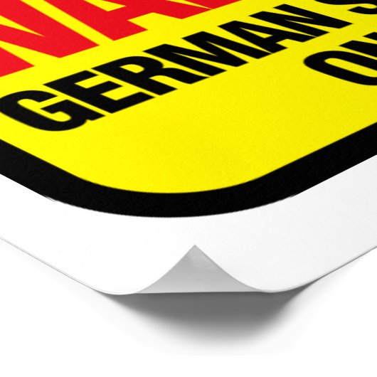 Affiche berger allemande (Coin)