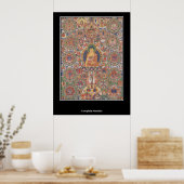 Affiche bhoutanaise complète Mandala XIXe siècle (Cuisine)