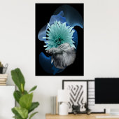 Affiche blanche en betta (Bureau à domicile)