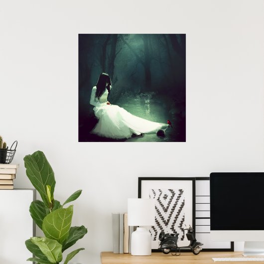 Affiche blanche neige (Bureau à domicile)