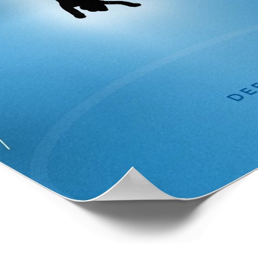 Affiche Bleu Profond (Coin)