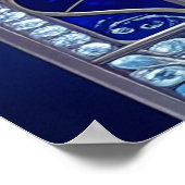 Affiche bleue décorative (Coin)