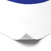 Affiche bleue moderne abstraite aux mains minimali (Coin)