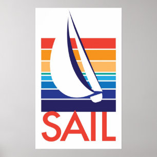 Affiche Boat Color Carré_SAIL