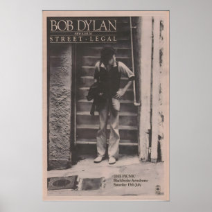 Affiche BOB DYLAN 1978 originale NME - et The Band