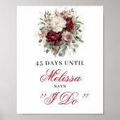Affiche Bohemian Blush Burgundy Dais Until I Do (Devant)