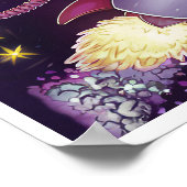 Affiche Boho Ours naviguant dans l'Espace (Coin)