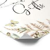 Affiche Boho Papillons Livres et Cadeaux (Coin)