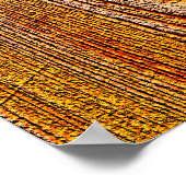 Affiche Bois - formes géométriques turées (Coin)