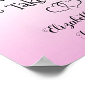 Affiche Bonbon Rose et Noir L'amour est Doux (Coin)