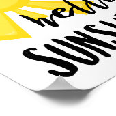 Affiche Bonjour Sunshine (Coin)