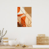 Affiche botanique aux formes abstraites Boho Terra (Cuisine)