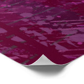 Affiche botanique rose moderne (Coin)