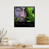 Affiche Bouddha Zen Ce Que Nous Pensons Nous Deven (Cuisine)