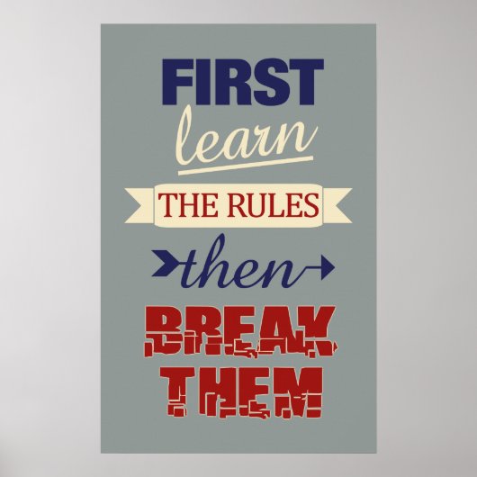 Affiche Breaking Rules (Devant)