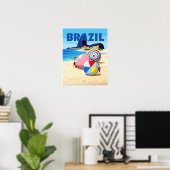 Affiche Brésil (Bureau à domicile)