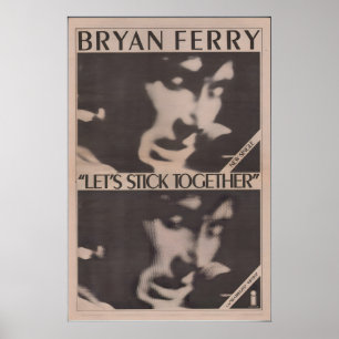 Affiche BRIAN FERRY - 1976 org. NME - Lets Stick