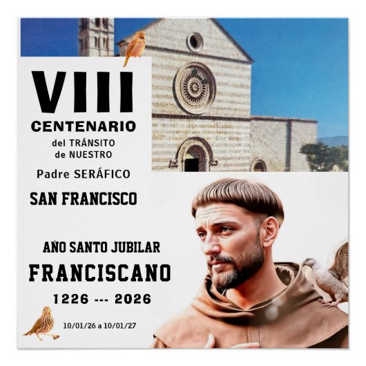 Affiche brillante de Saint François d'Assise (Devant)