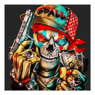 Affiche brillante Street Hustle Urban King Premium