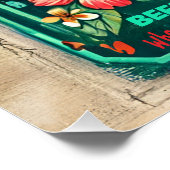 Affiche brillante Tiki Bar  (Coin)