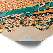 Affiche Bruges Belgique Photo Vintage (Coin)