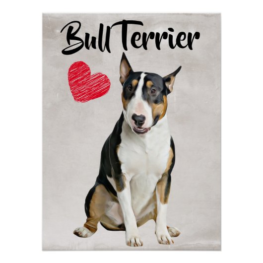 Affiche Bull Terrier Lover (Devant)