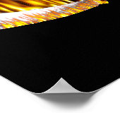 Affiche Burning Hockey Sticks (Coin)